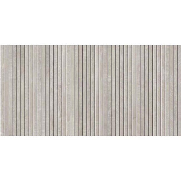 Apollo Tile Bois 23.77inx47.25in Matte Gray Porcelain Subway Deco Wall and Floor Tile 15.49 sqft/case, 2PK ZENDECGRE2448 - main